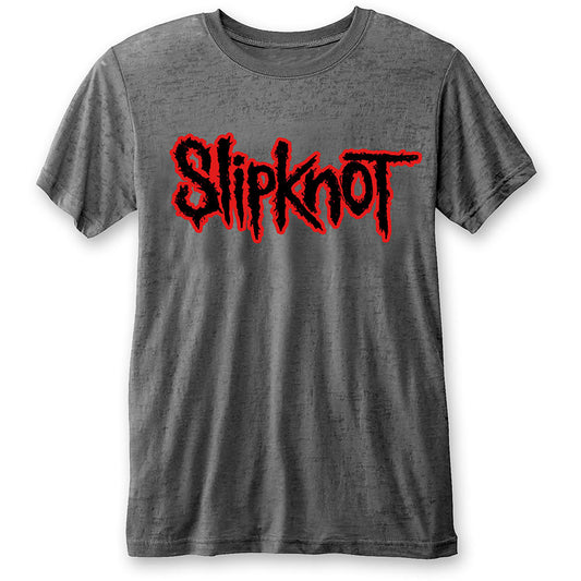 Slipknot Logo Burn Out T-Shirt Vintage T-shirt Front