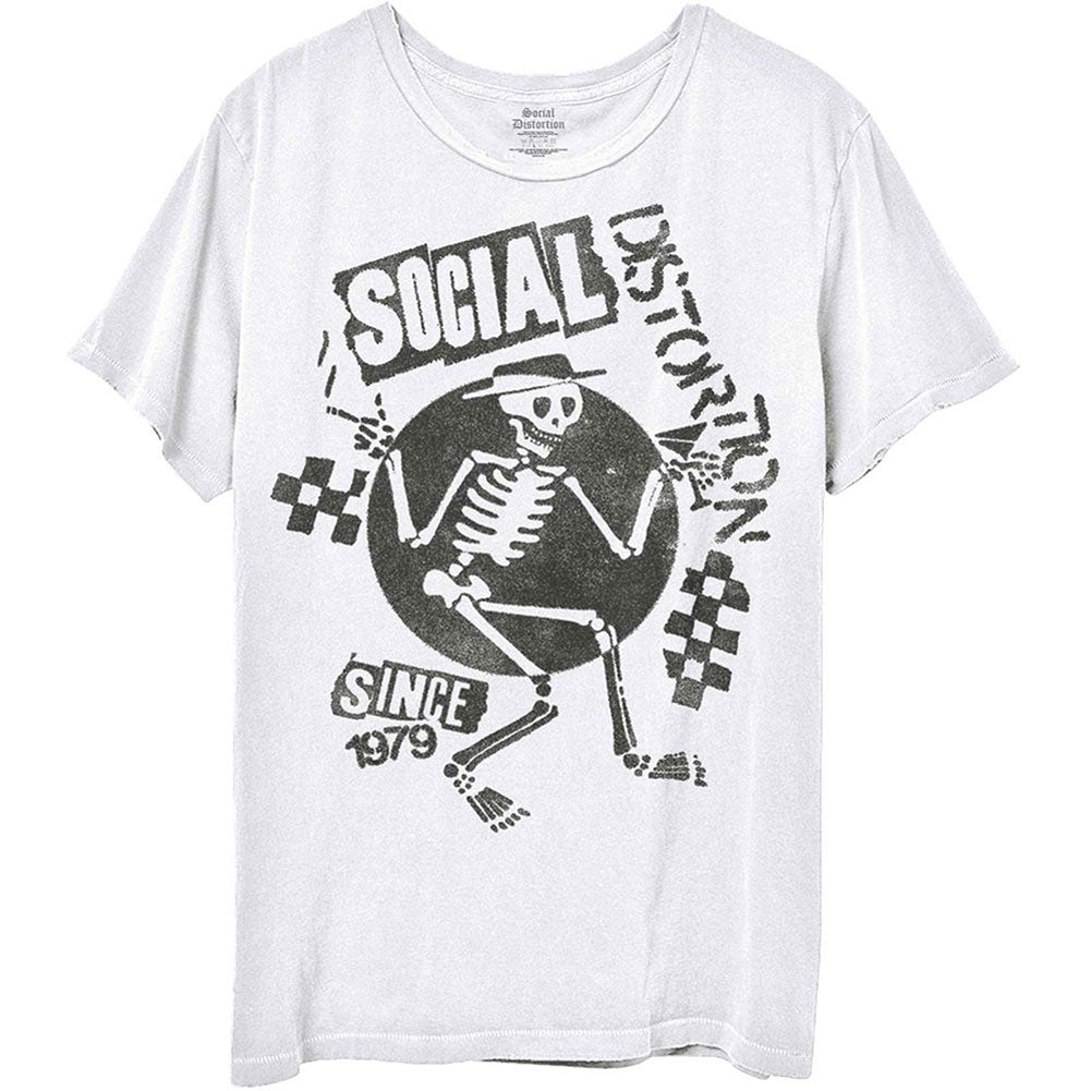 Social Distortion Speakeasy Checkerboard Slim Fit T-shirt Front