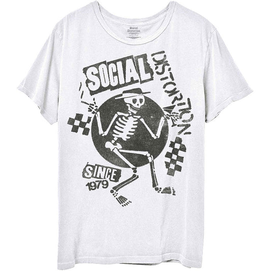 Social Distortion Speakeasy Checkerboard Slim Fit T-shirt Front
