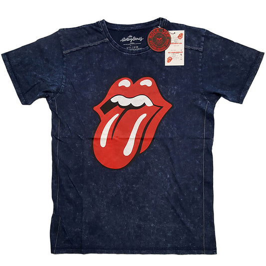 Rolling Stones Classic Tongue Snow Wash T-Shirt Vintage T-shirt Front