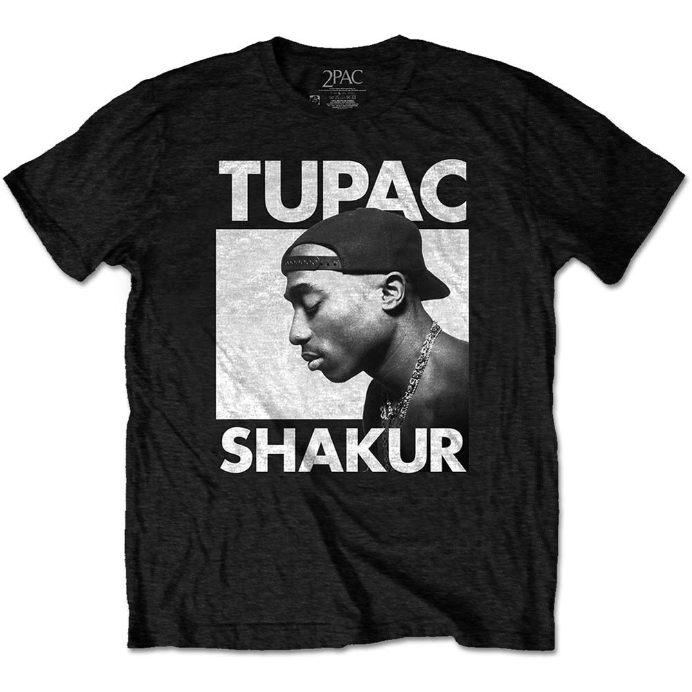 Tupac Eyes Closed Eco T-Shirt Vintage T-shirt Front