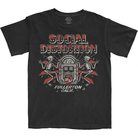 Social Distortion Jukebox Skelly Slim Fit T-shirt Front