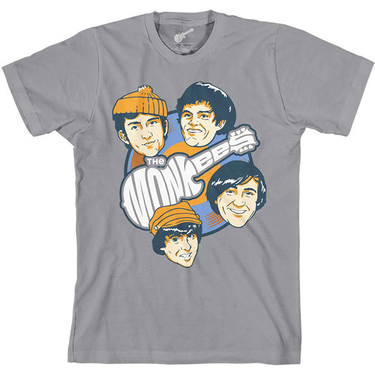 Monkees Vinyl Heads Slim Fit T-shirt Front