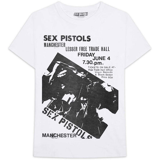Sex Pistols Manchester Flyer Slim Fit T-shirt Front