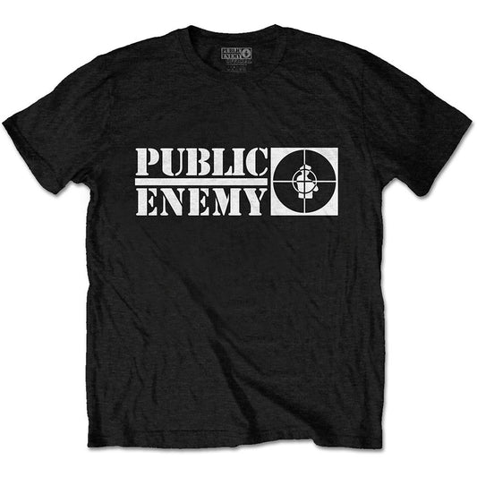 Public Enemy Crosshairs Logo Slim Fit T-shirt Front