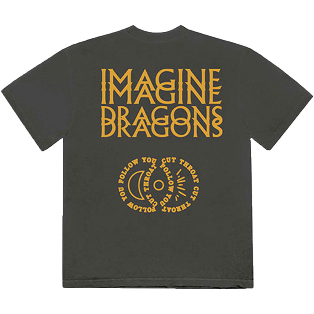 Imagine Dragons Cutthroat Symbols (Back Print) Slim Fit T-shirt Back