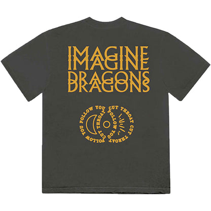 Imagine Dragons Cutthroat Symbols (Back Print) Slim Fit T-shirt Back