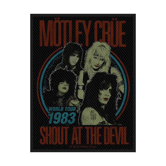 Motley Crue Shout at the Devil (Loose) Woven Patch Front