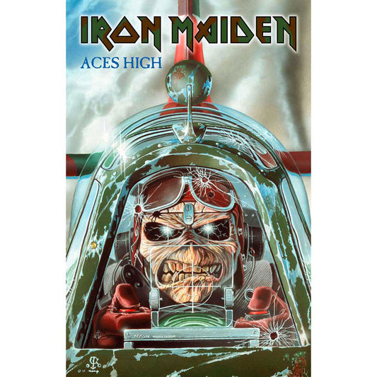 Iron Maiden Aces High Poster Flag Front