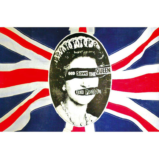 Sex Pistols God Save The Queen Poster Flag Front