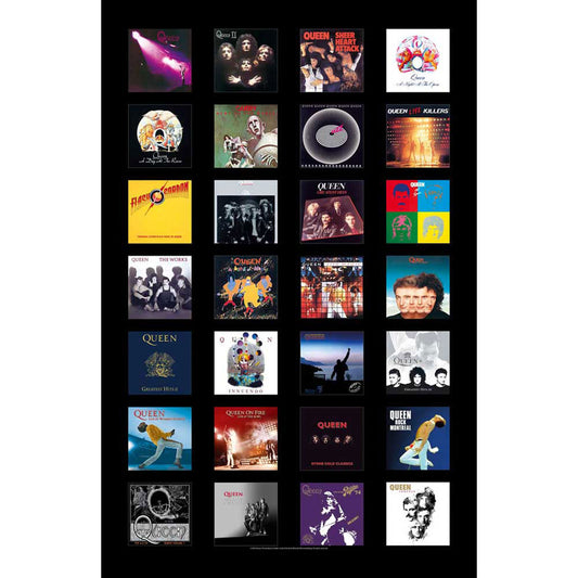 Queen Albums Poster Flag Front