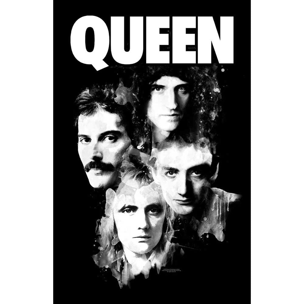 Queen Faces Poster Flag Front