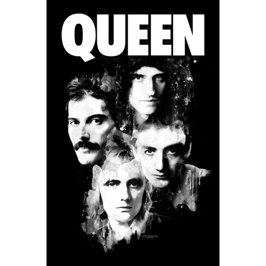 Queen Faces Poster Flag Front