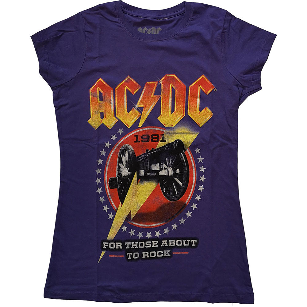 For Those About To Rock '81 Ladies T-Shirt Junior Top