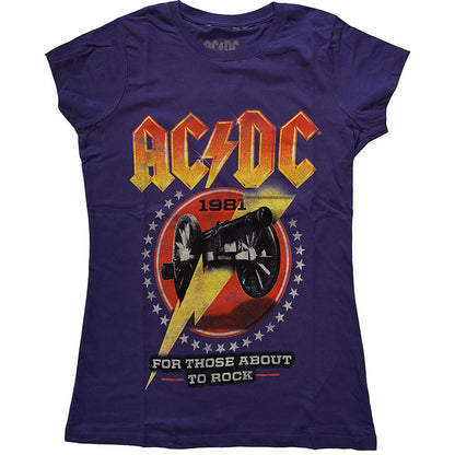 For Those About To Rock '81 Ladies T-Shirt Junior Top