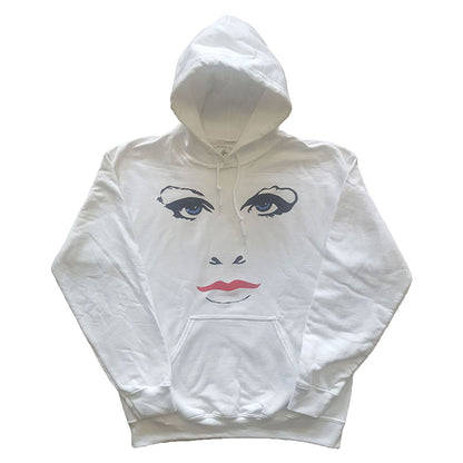 Prince Faces & Doves (Back Print) Hooded Sweatshirt Front