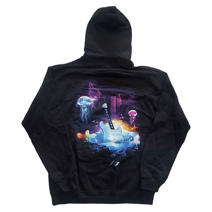 Prince Lotus Flower (Back Print) Hooded Sweatshirt Back