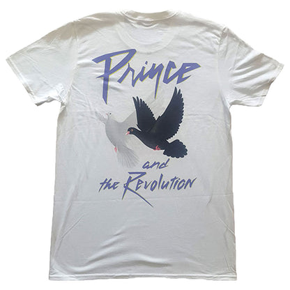 Prince Faces & Doves (Back Print) Slim Fit T-shirt Back