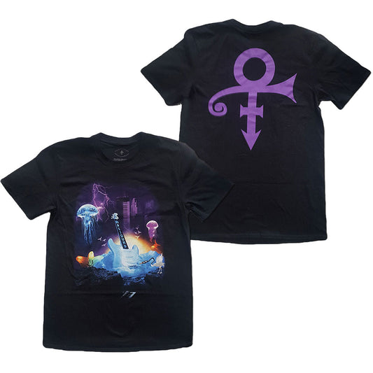 Prince Lotus Flower (Back Print) Slim Fit T-shirt Front