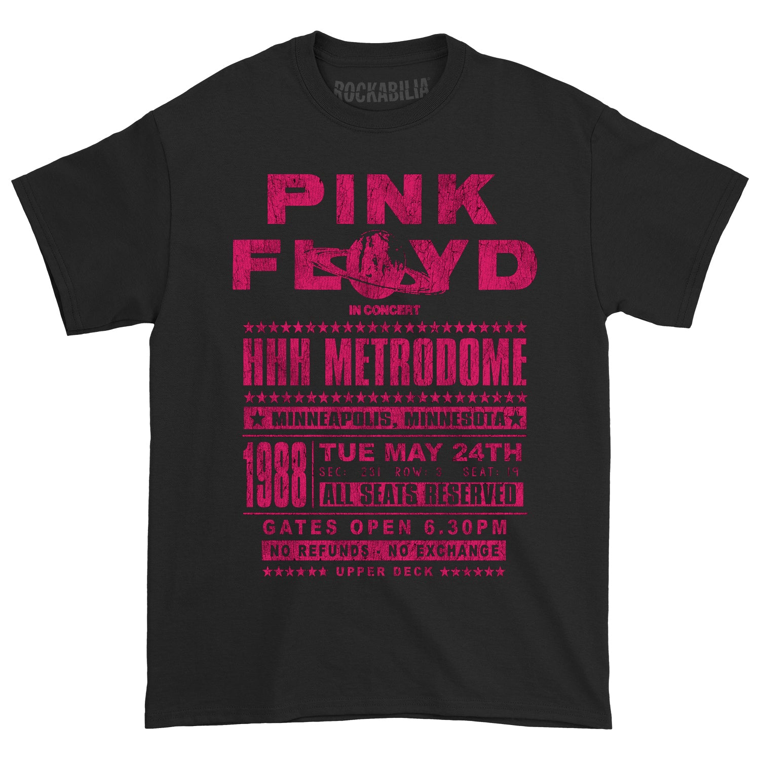 Pink Floyd HHH Metrodome (Rockabilia Exclusive) T-shirt Front