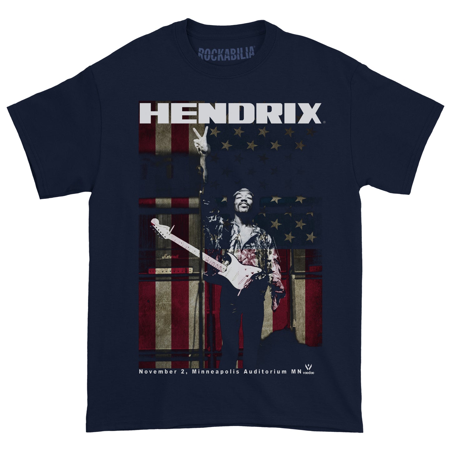 Jimi Hendrix Minneapolis Auditorium (Rockabilia Exclusive) T-shirt Front