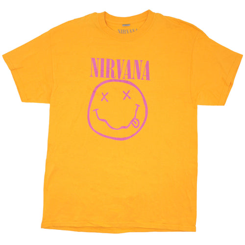 Nirvana Nirvana Pink Smile Face Logo (Import) T-shirt