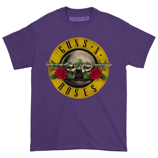 Guns N Roses Classic Logo On Purple (Rockabilia Exclusive) T-shirt Front
