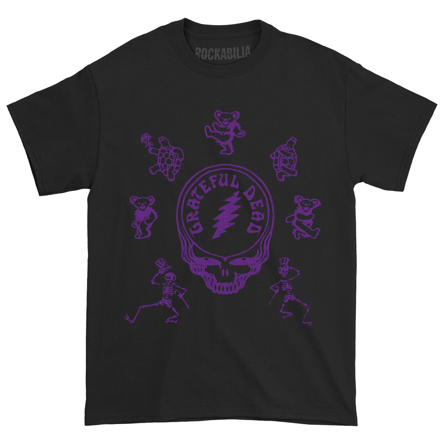Grateful Dead Purple Steal Your Face Logo T-shirt Front