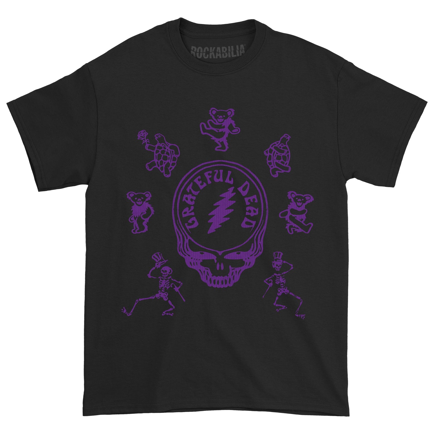Grateful Dead Purple Steal Your Face Logo T-shirt Front