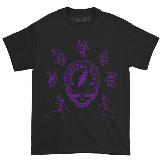 Grateful Dead Purple Steal Your Face Logo T-shirt Front