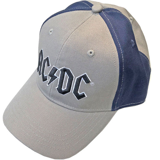 AC/DC Black Logo (2 Tone) Baseball Cap Front