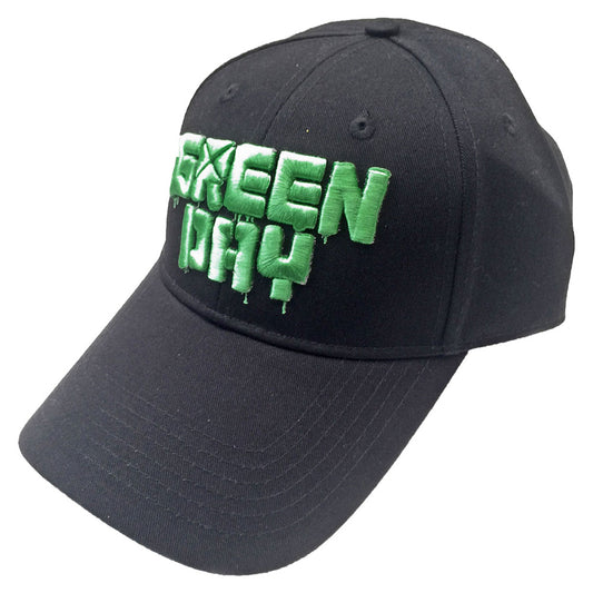 Green Day Dripping Logo Baseball Cap Front