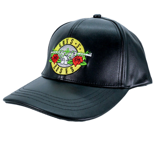 Guns N Roses GnFnRs (Faux Leather) Baseball Cap Front