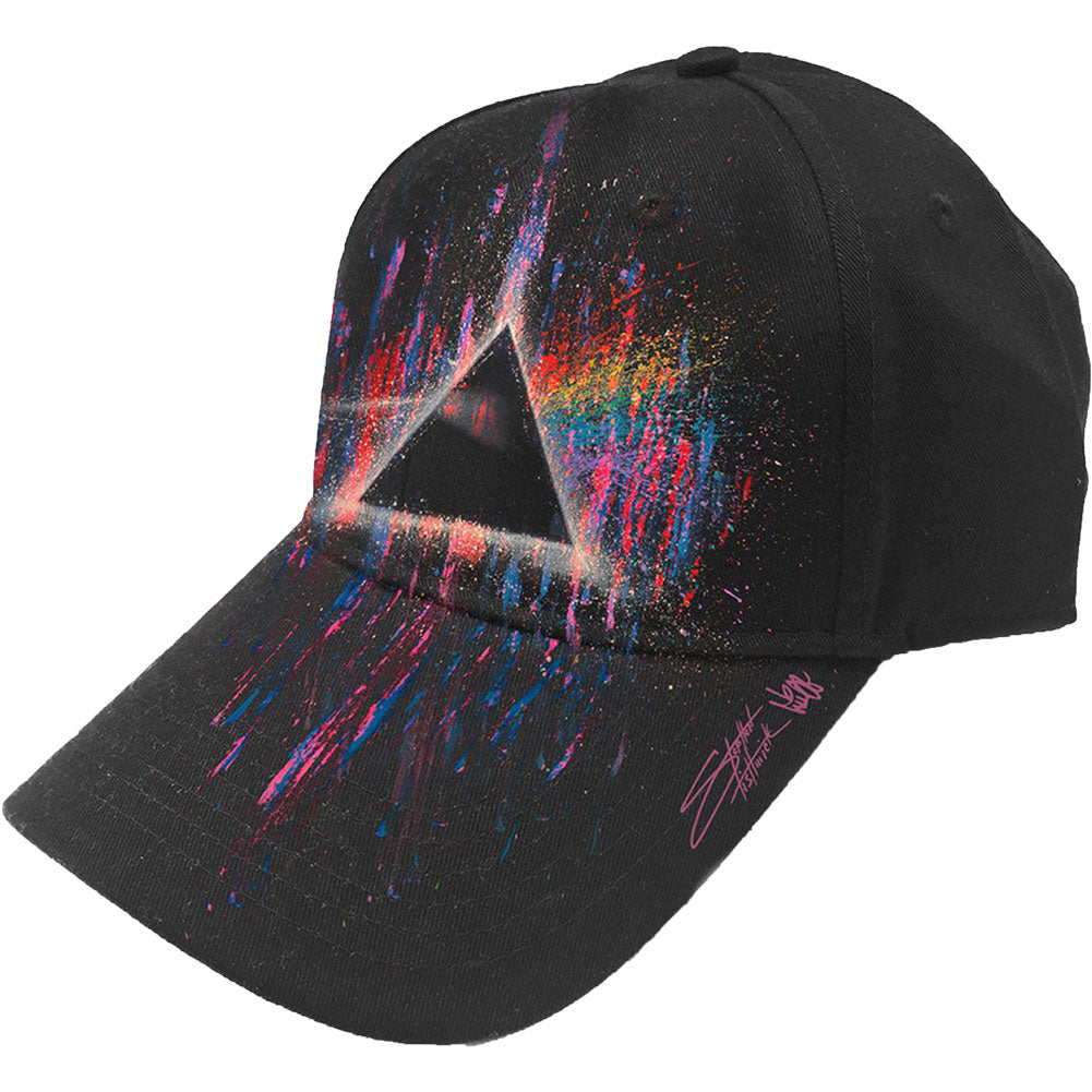 Pink Floyd DSOTM Pink Splatter Baseball Cap Front