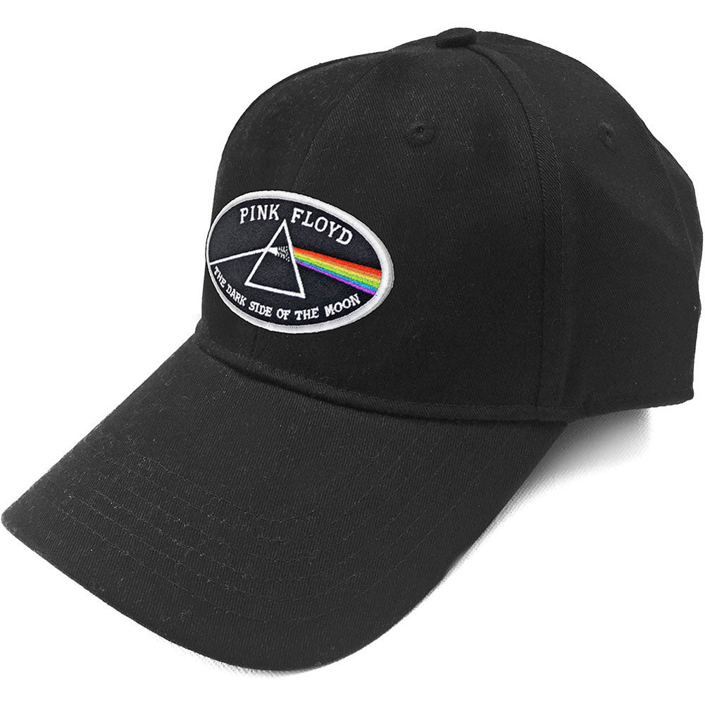 Pink Floyd The Dark Side of the Moon White Border Baseball Cap Front