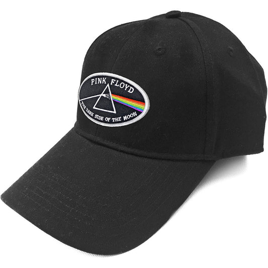 Pink Floyd The Dark Side of the Moon White Border Baseball Cap Front