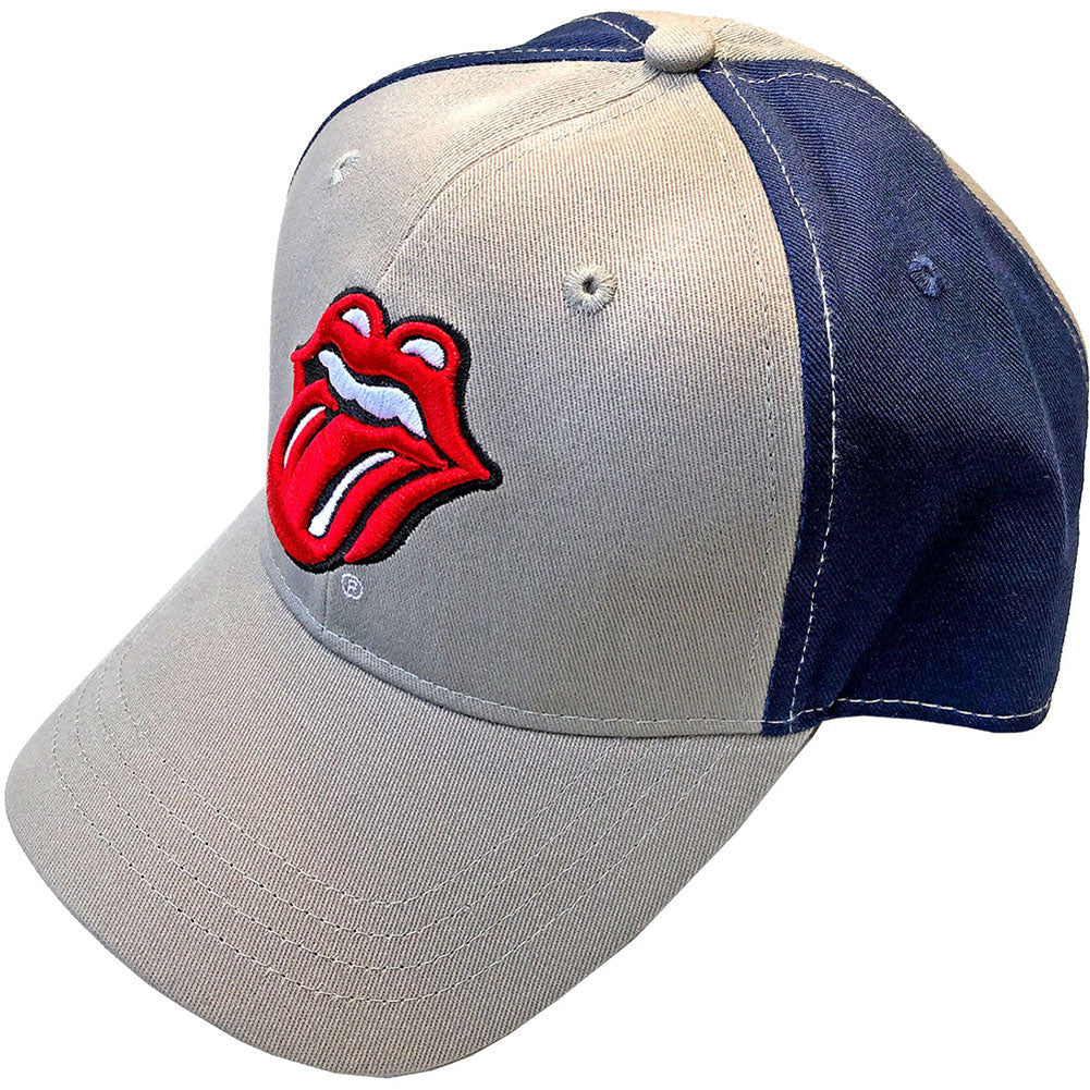 Rolling Stones Classic Tongue (2 Tone) Baseball Cap Front