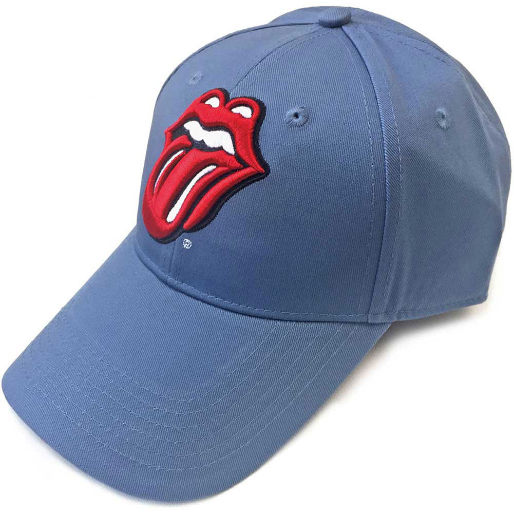 Rolling Stones Classic Tongue (Denim Blue) Baseball Cap Front