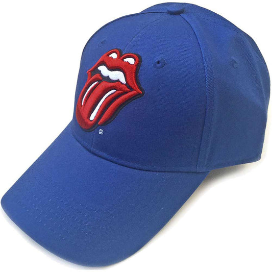 Rolling Stones Classic Tongue (Mid Blue) Baseball Cap Front
