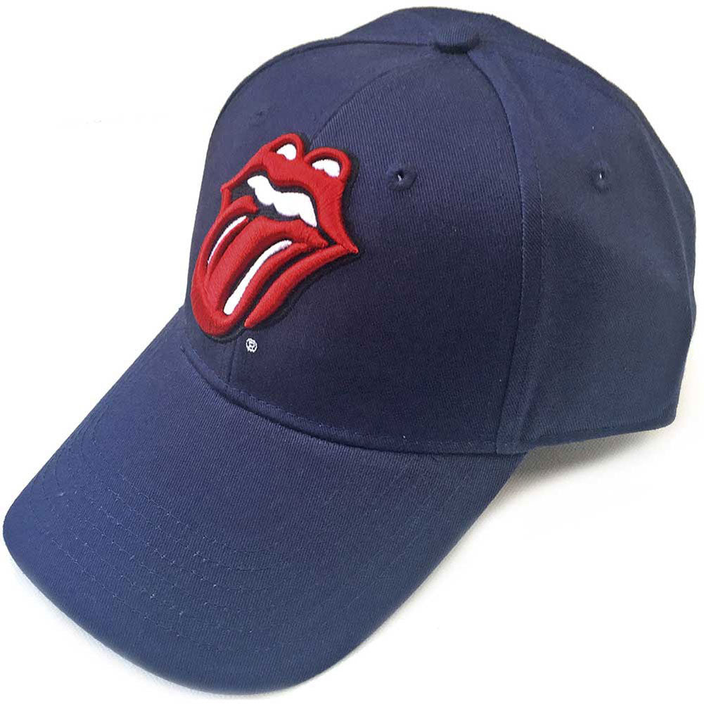 Rolling Stones Classic Tongue (Navy Blue) Baseball Cap Front