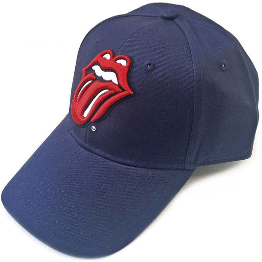 Rolling Stones Classic Tongue (Navy Blue) Baseball Cap Front