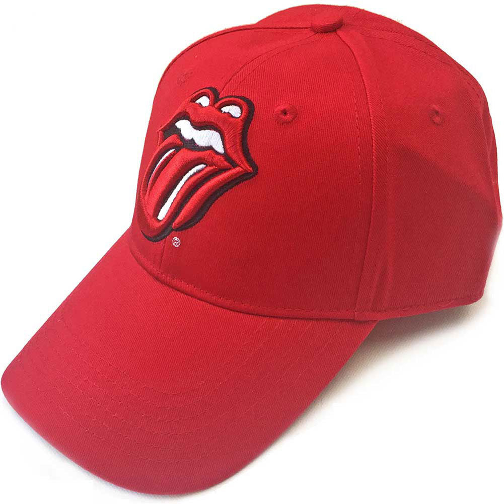 Rolling Stones Classic Tongue (Red) Baseball Cap Front