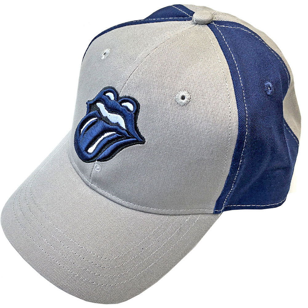 Rolling Stones Navy Tongue (2 Tone) Baseball Cap Front