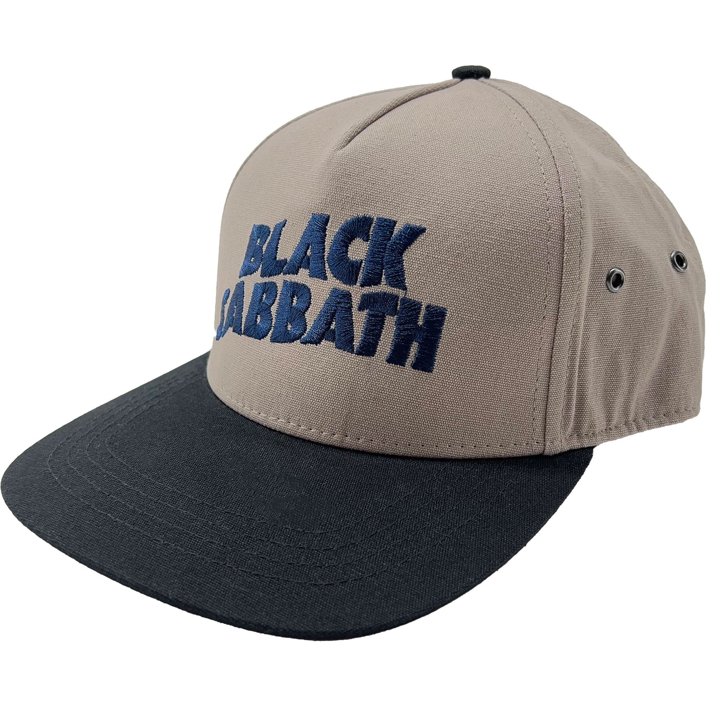 Black Sabbath Wavy Logo Snapback Baseball Cap Front