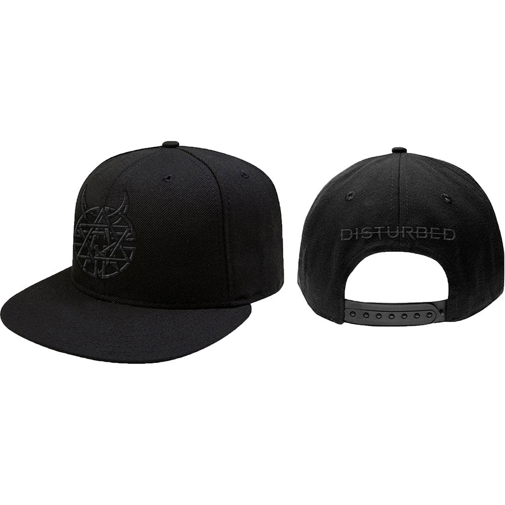 Disturbed Icon & Logo Snapback Baseball Cap Front