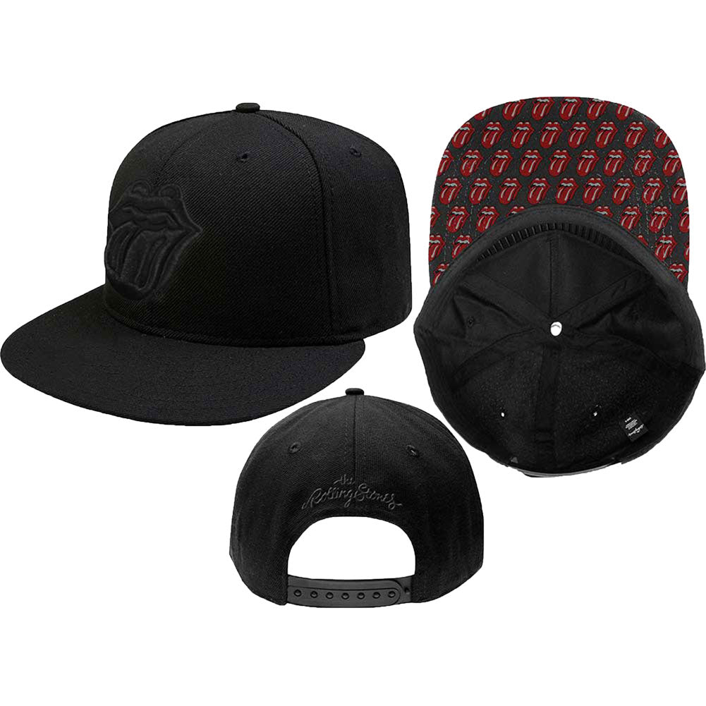 Rolling Stones Classic Tongue Snapback Baseball Cap Front