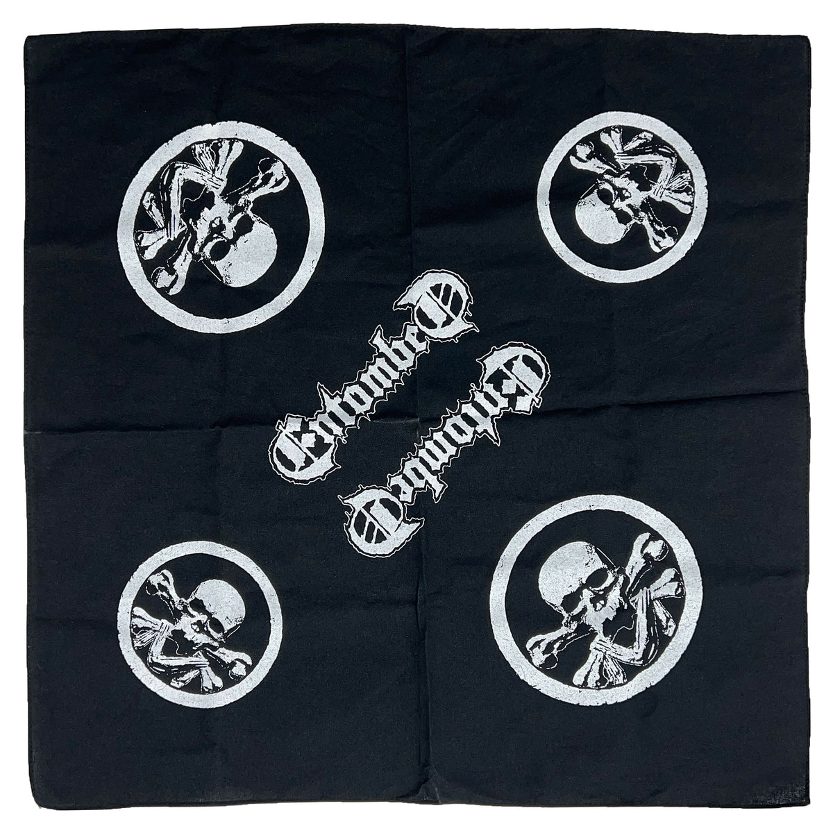 Entombed Skull Logo Bandana Front