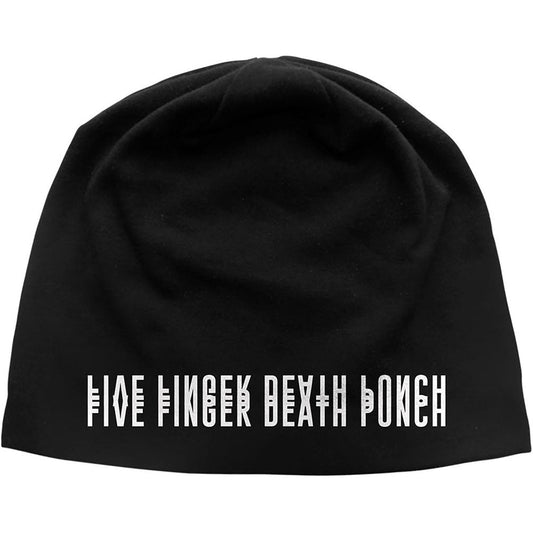 Five Finger Death Punch And Justice for None Logo Jersey Beanie Beanie Front