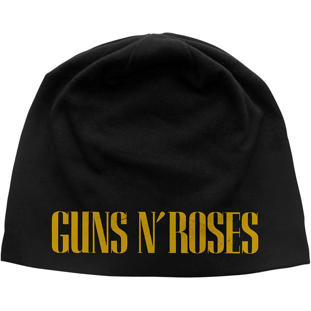 Guns N Roses Logo Jersey Beanie Beanie Front