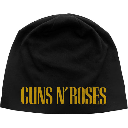 Guns N Roses Logo Jersey Beanie Beanie Front